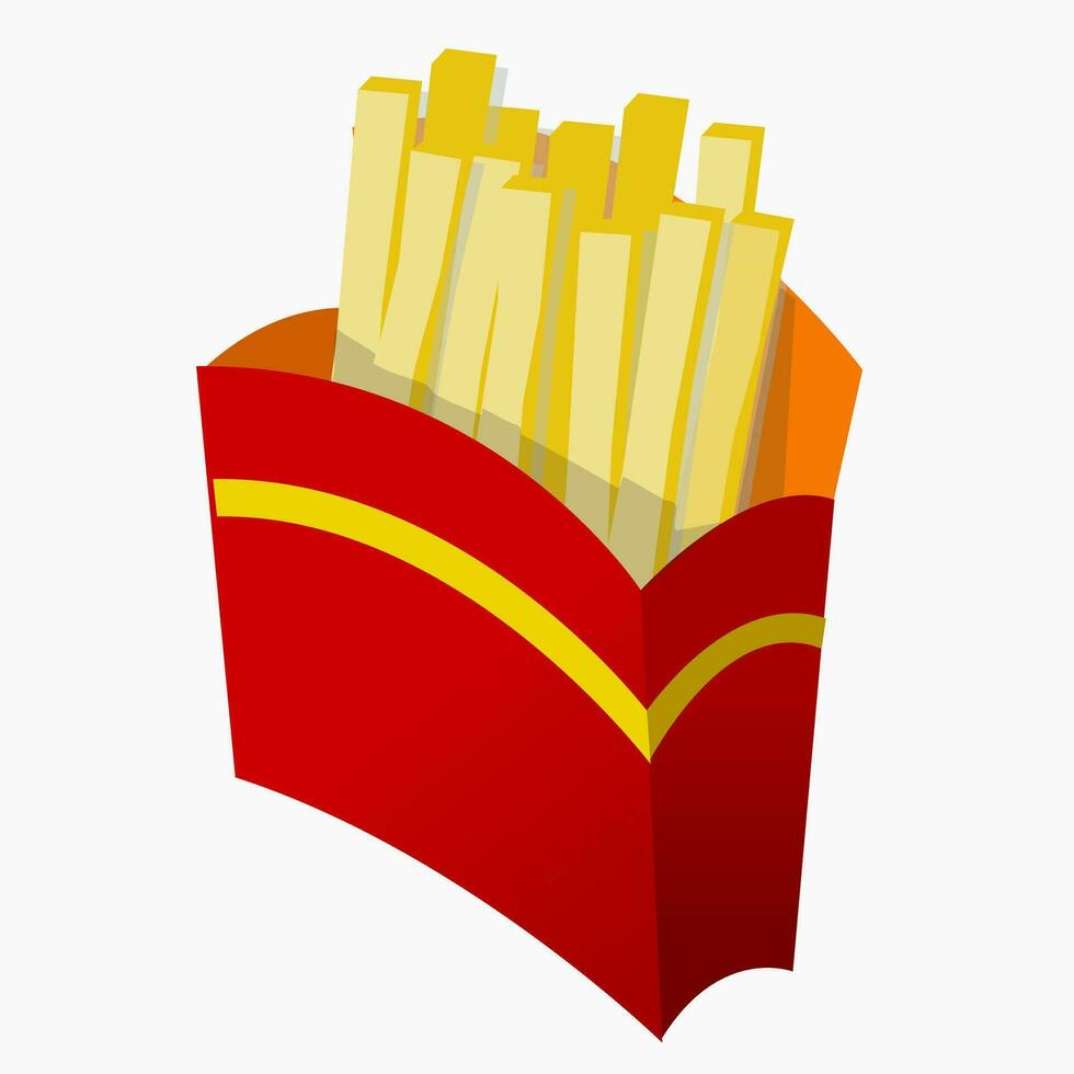 French fries vector