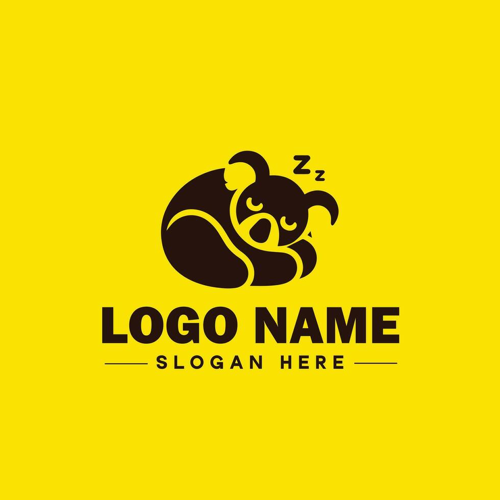 koala logo icon koala animal modern minimalist business logo editable vector