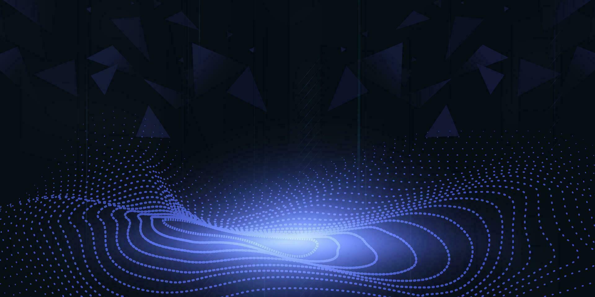 digital tecnología futurista Internet red conexión oscuro negro fondo, azul resumen ciber información comunicación, ai grande datos ciencia, innovación futuro tecnología, línea ilustración vector 3d