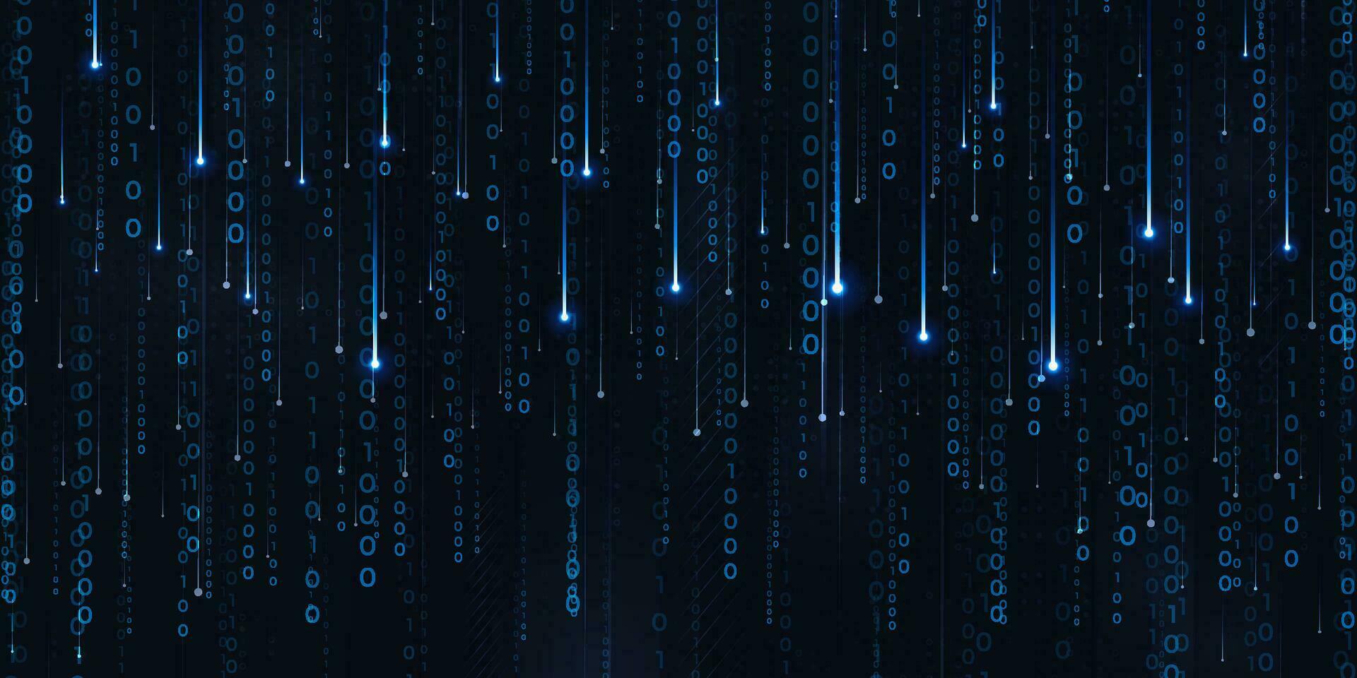 Digital technology futuristic internet network connection dark black background, blue abstract cyber information communication, Ai big data science, innovation future tech, line illustration vector 3d