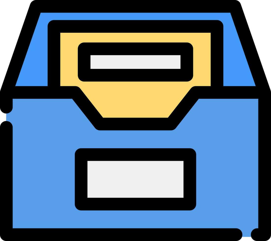 Files Box Creative Icon Design vector