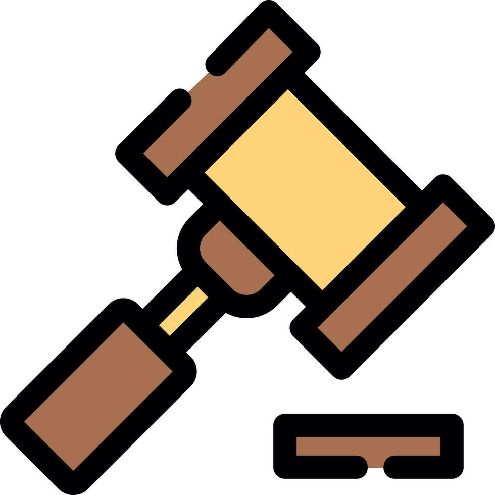 Gavel Creative Icon Design vector