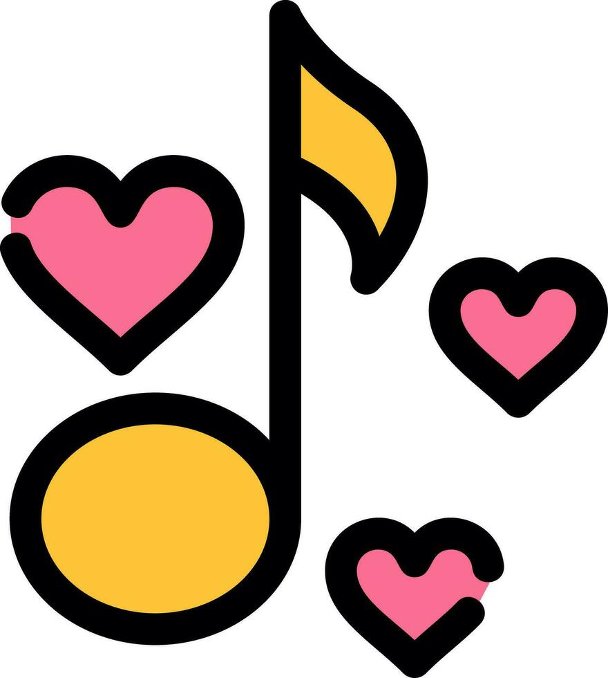 Love Song Creative Icon Design vector