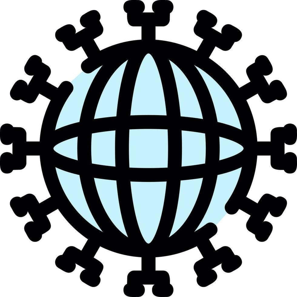 Global Network Creative Icon Design vector