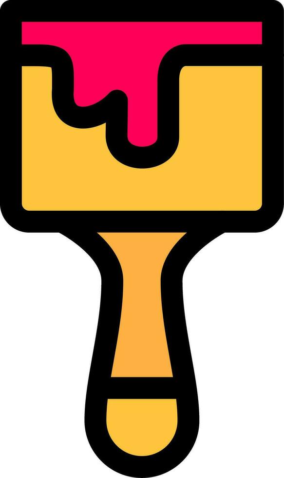 Paint Brush Creative Icon Design vector
