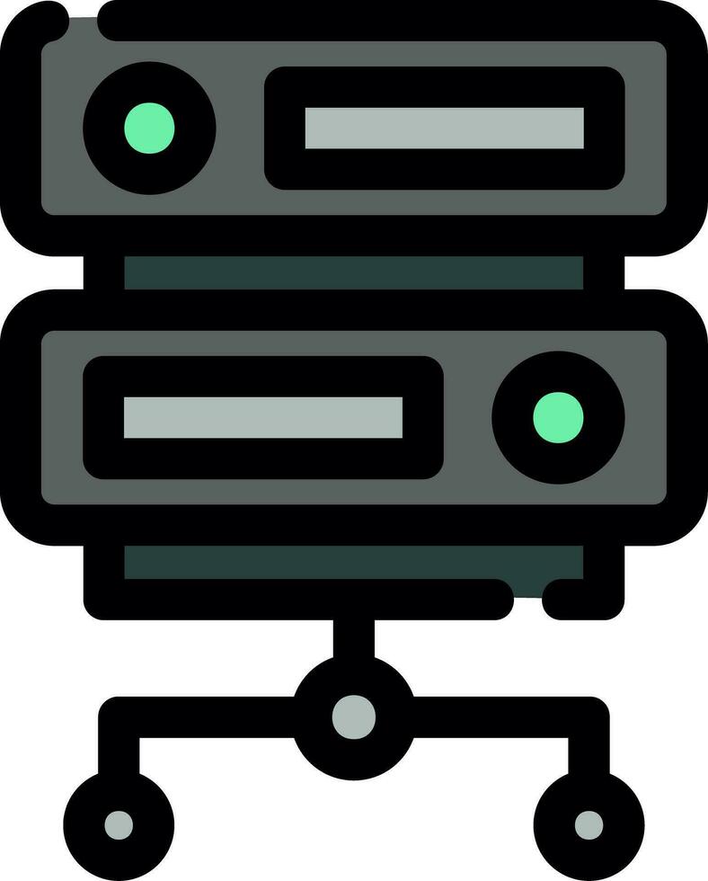 Server Creative Icon Design vector