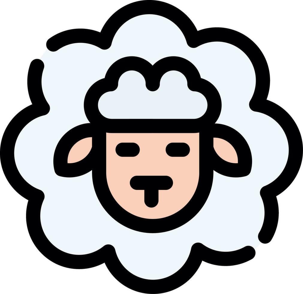 diseño de icono creativo de ovejas vector