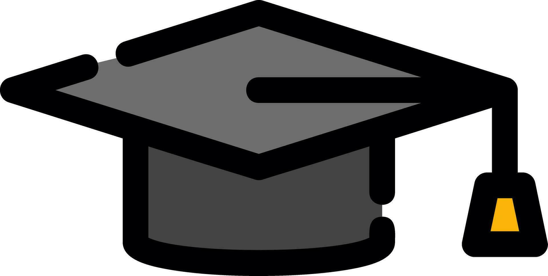 diseño de icono creativo de gorra de graduación vector