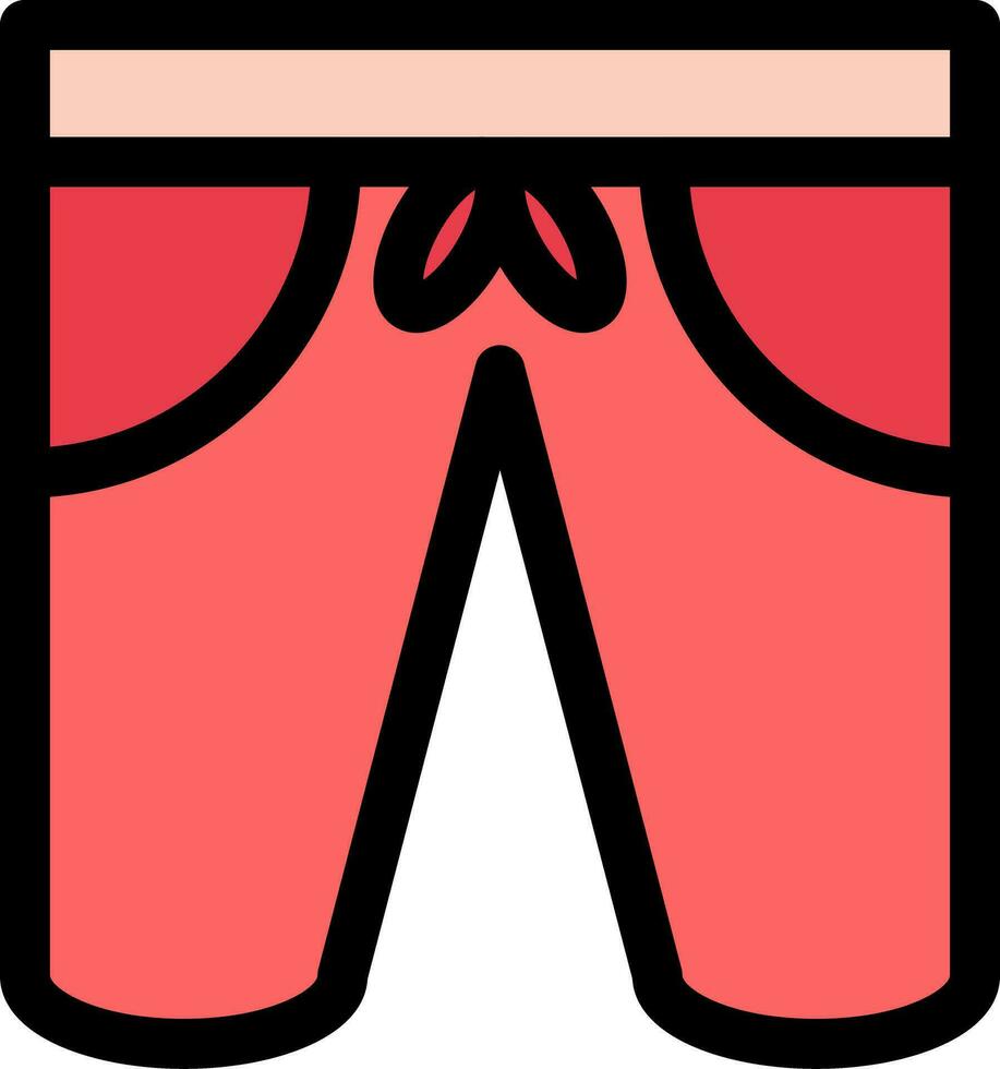 diseño de icono creativo de pantalones cortos vector