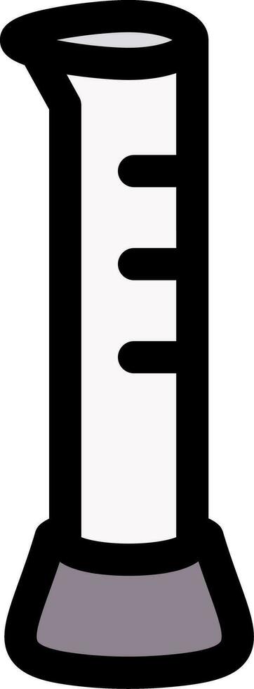 Graduated Cylinder Creative Icon Design vector