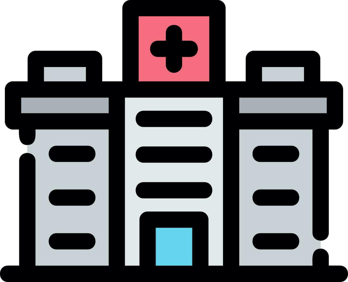 diseño de icono creativo de hospital vector