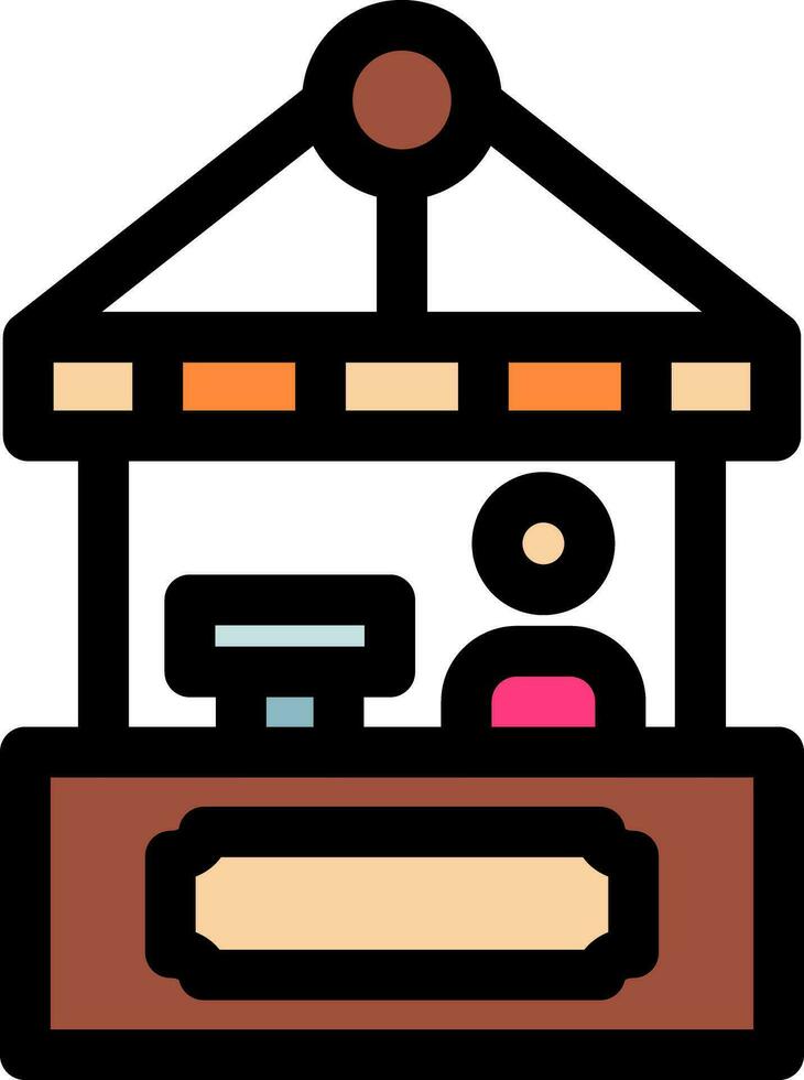 Ticket Office Creative Icon Design vector