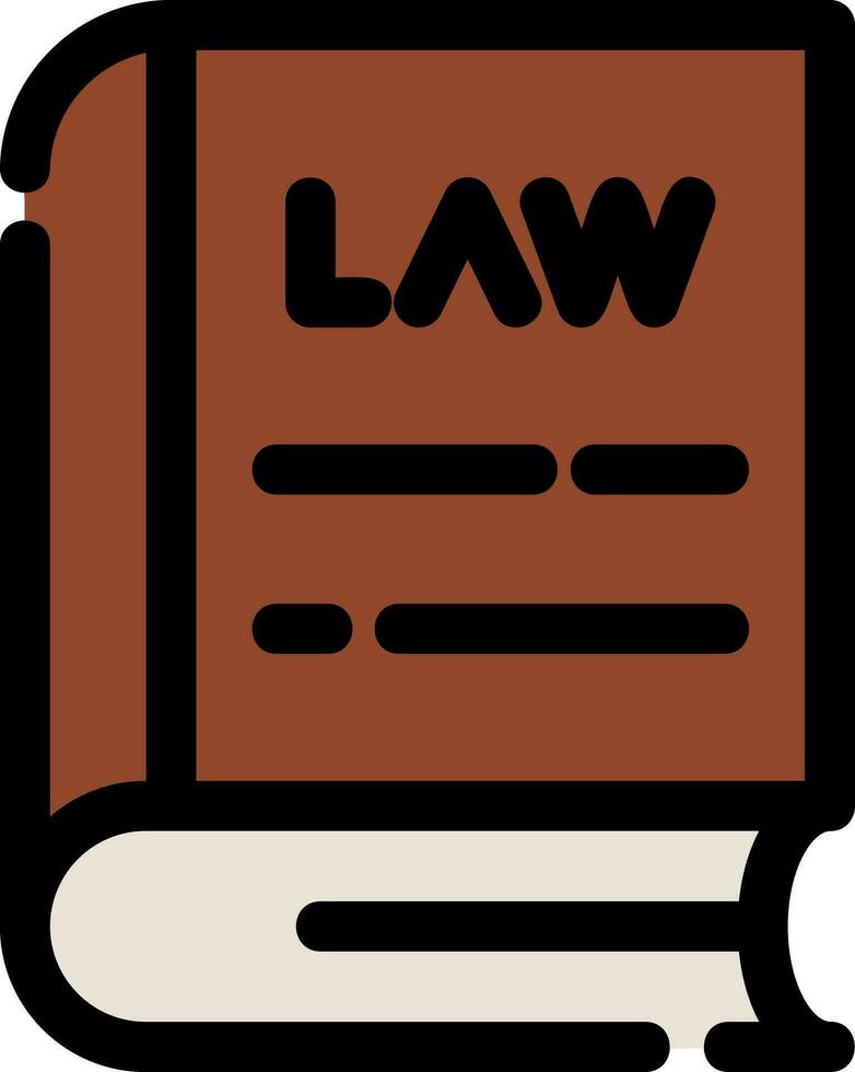 Law Book Creative Icon Design vector