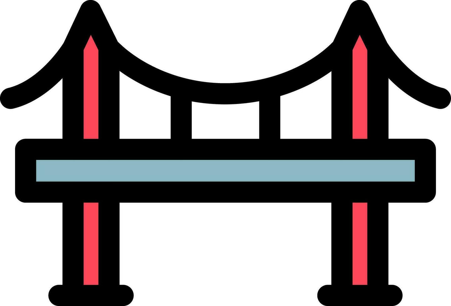 diseño de icono creativo de puente vector