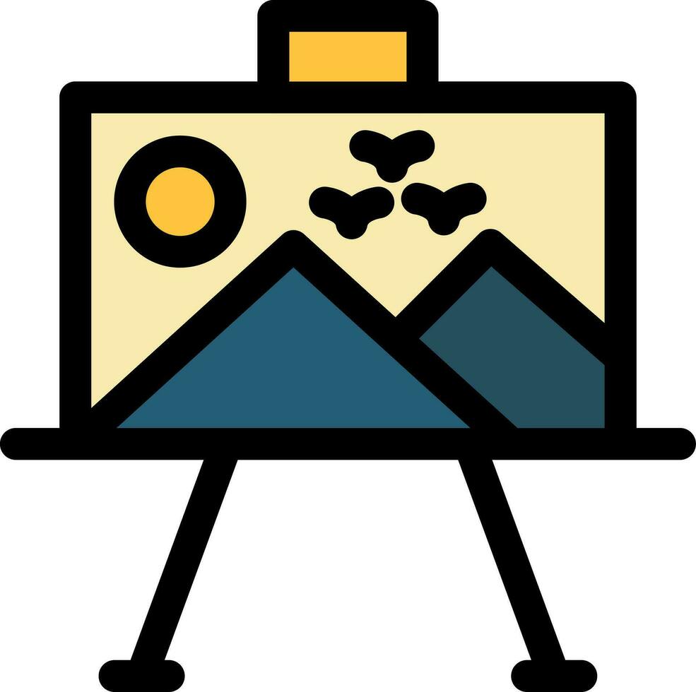 Paint Canvas Creative Icon Design vector