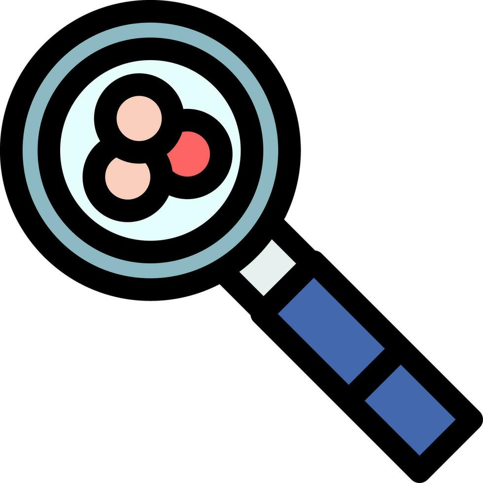 Magnifying Glass Creative Icon Design vector