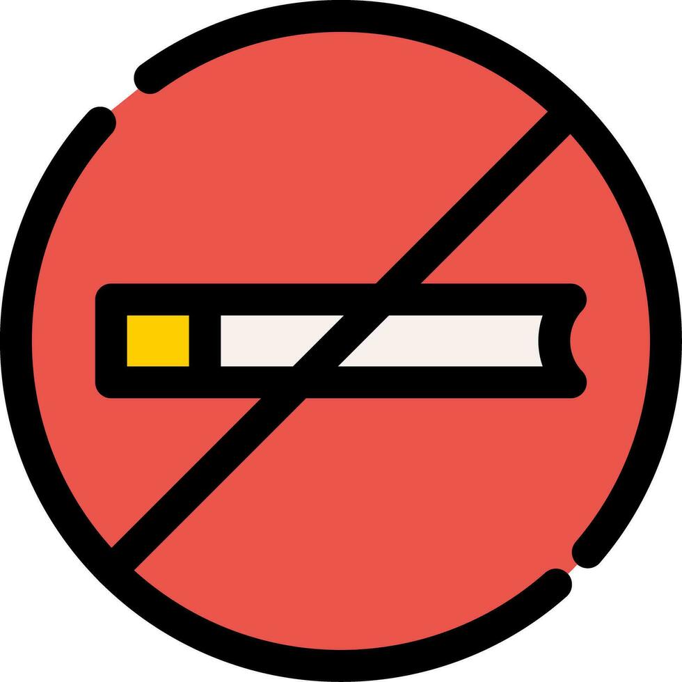 No Smoking Creative Icon Design vector