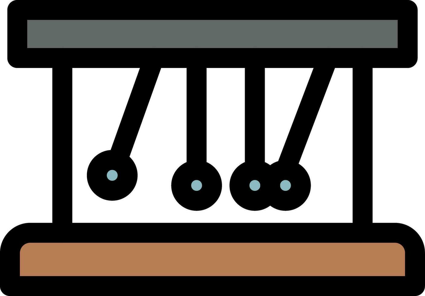 diseño de icono creativo de cuna de newton vector