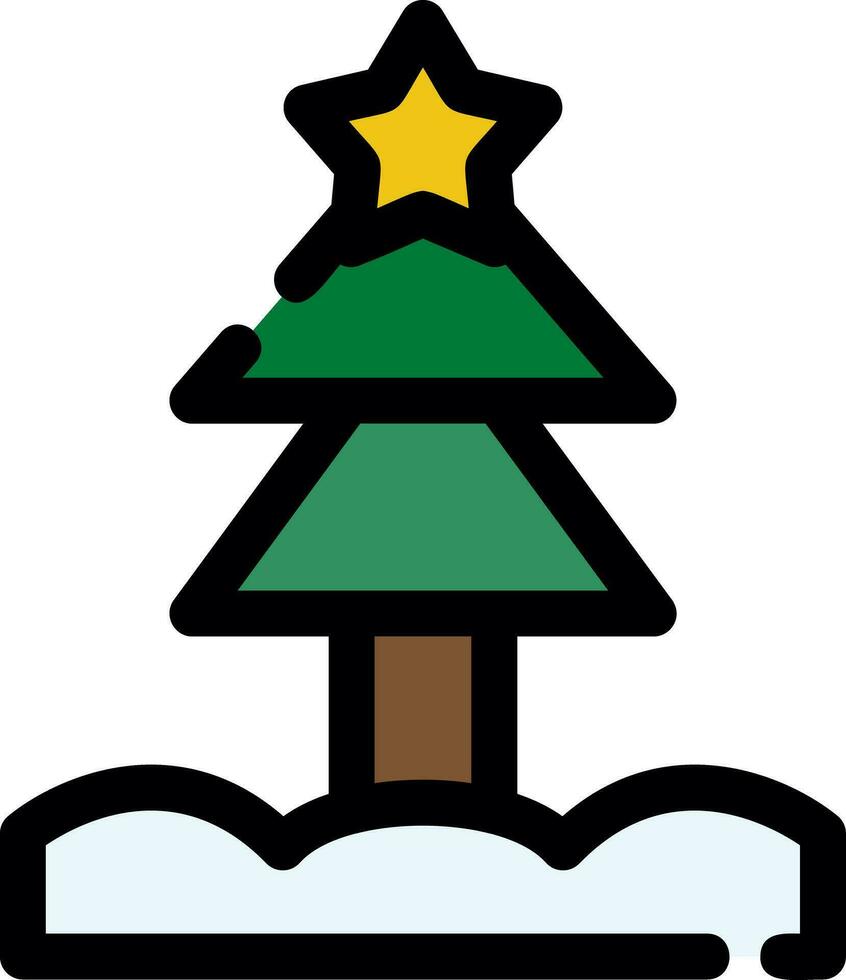 Christmas Tree Creative Icon Design vector