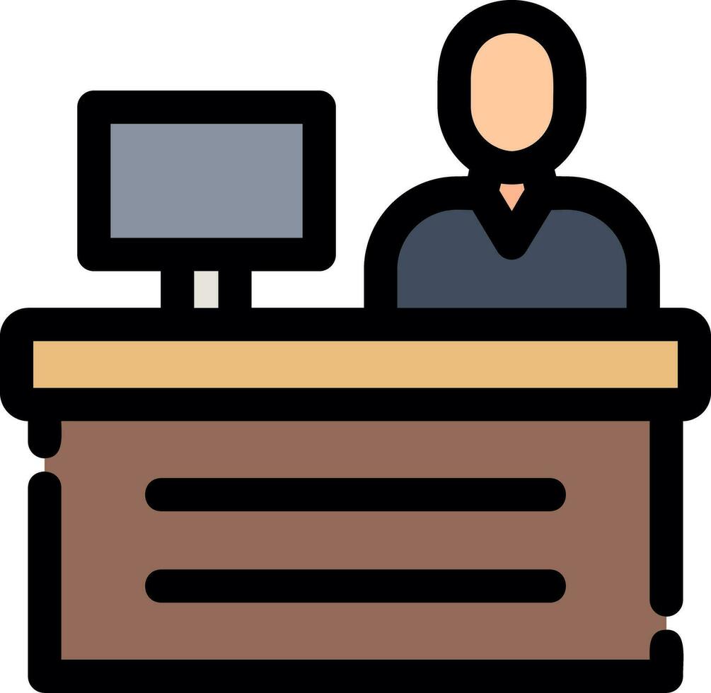 Cashier Creative Icon Design vector