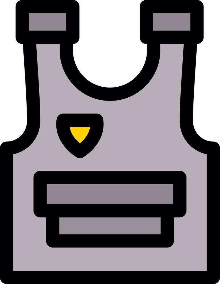 Police Vest Creative Icon Design vector