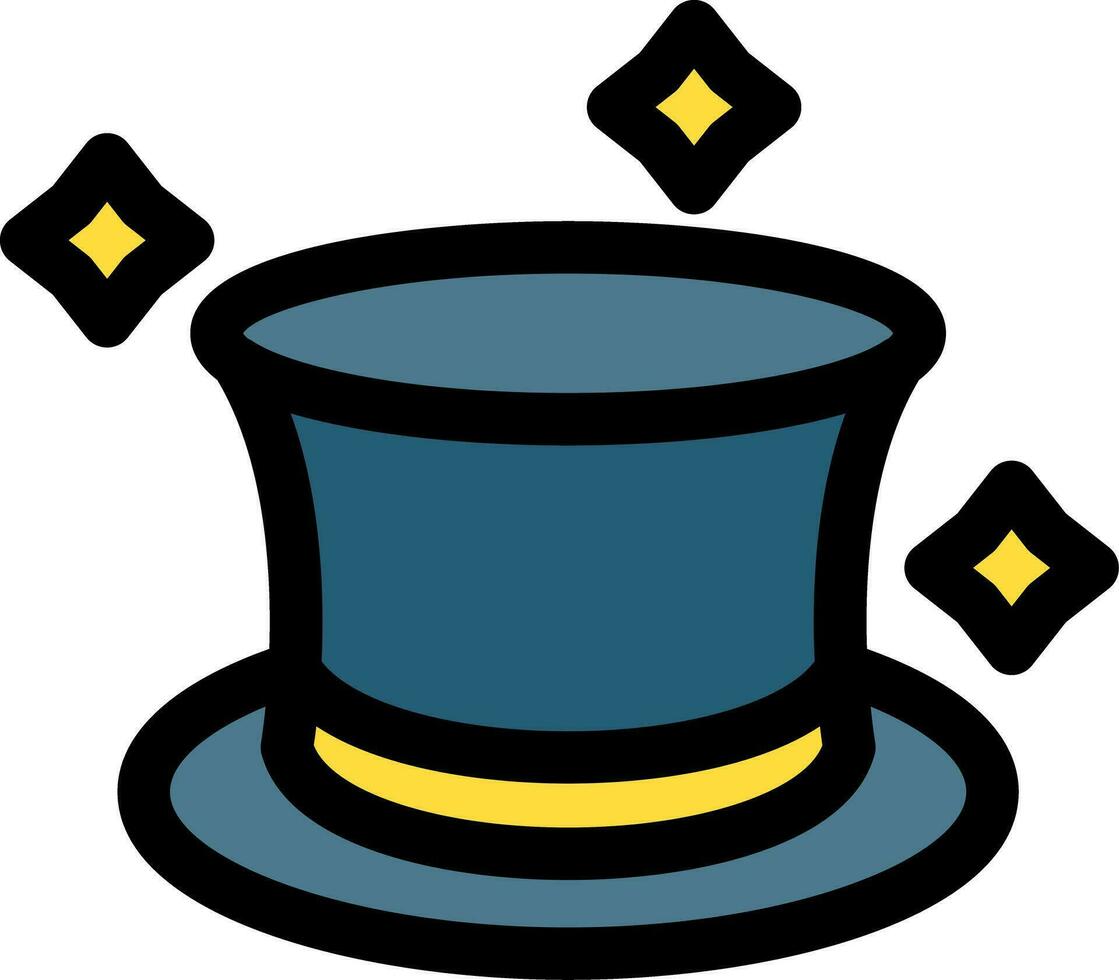 diseño de icono creativo de sombrero mágico vector