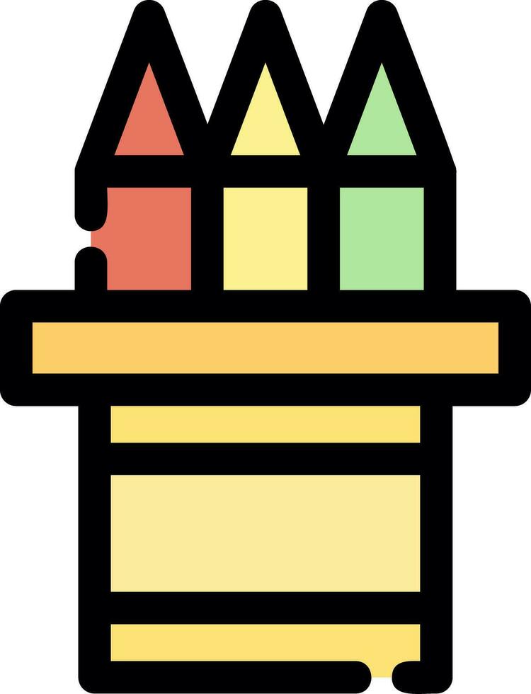 diseño de icono creativo de caja de lápiz vector