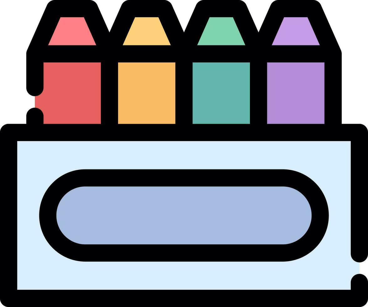 Crayons Creative Icon Design vector