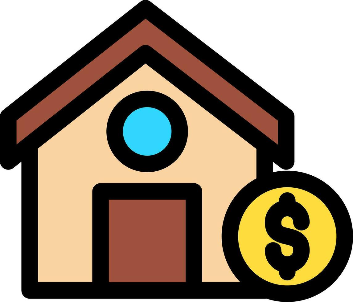 House Sale Creative Icon Design vector