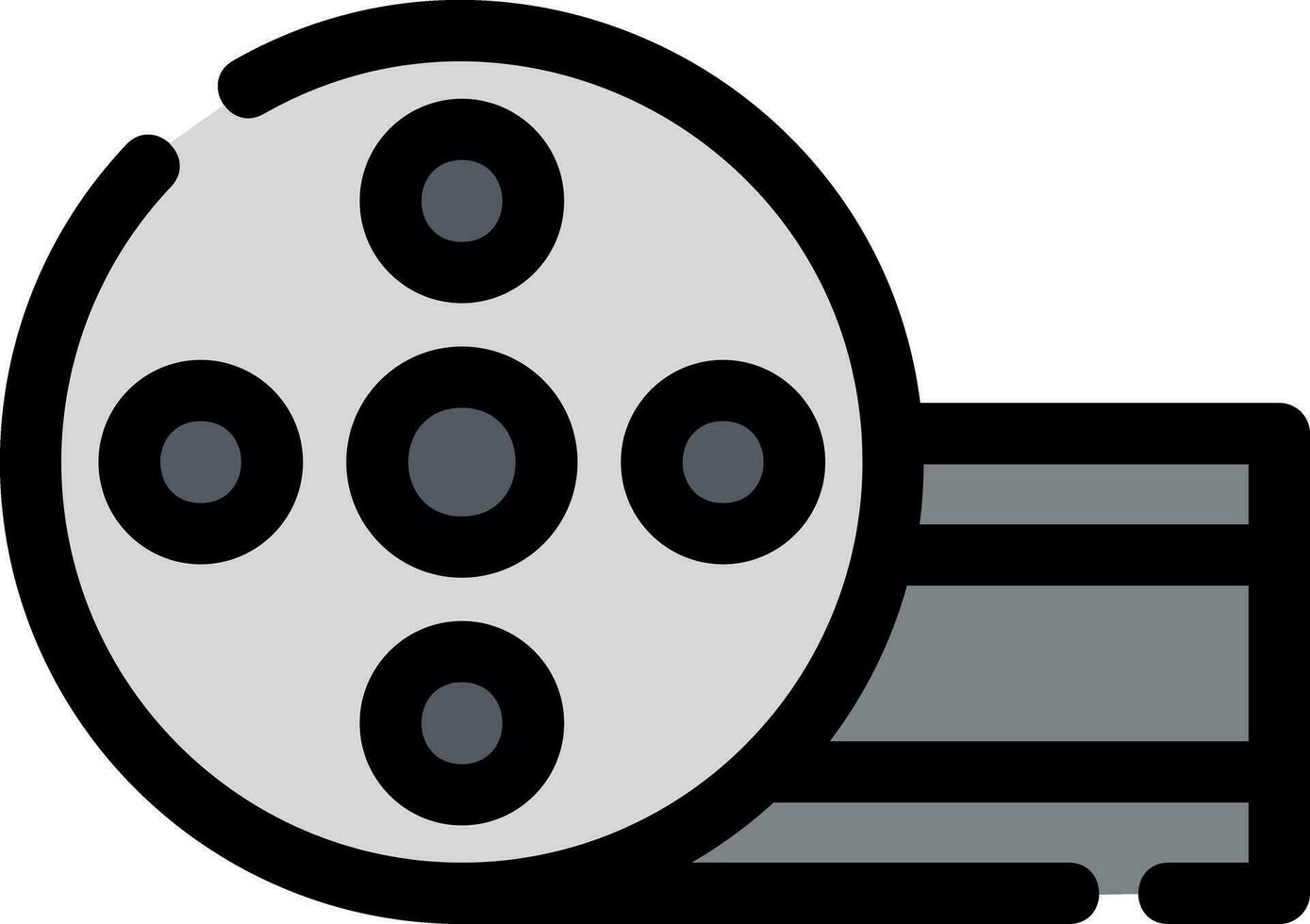 Film Strip Creative Icon Design vector