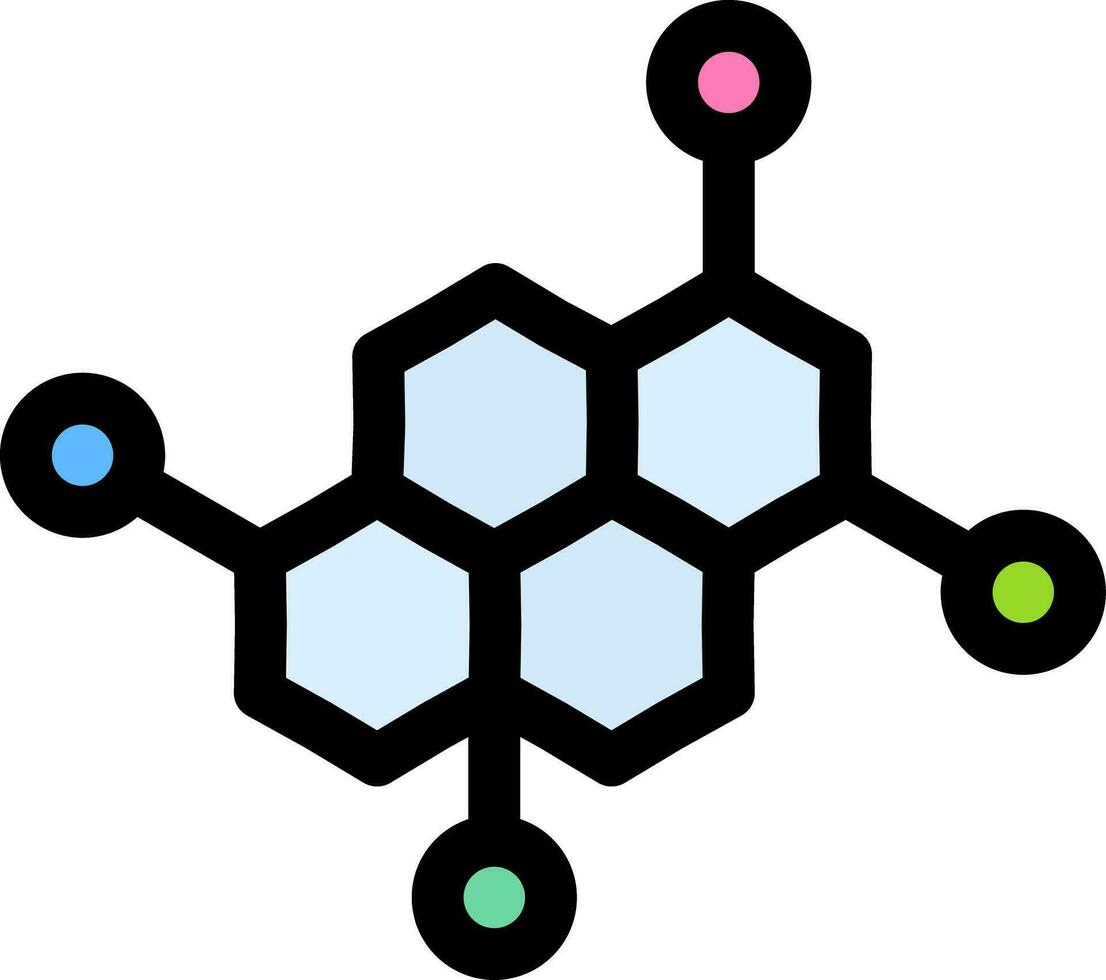 diseño de icono creativo de molécula vector