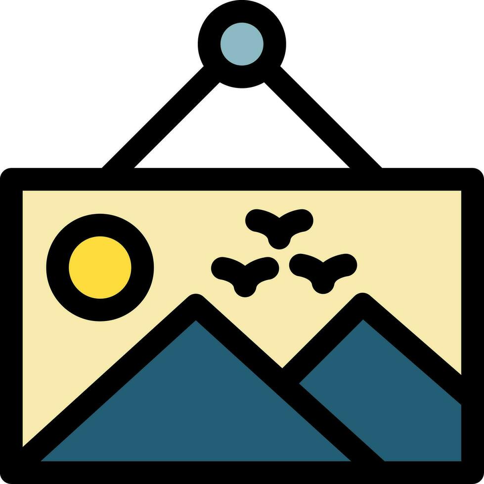 Photo Frame Creative Icon Design vector