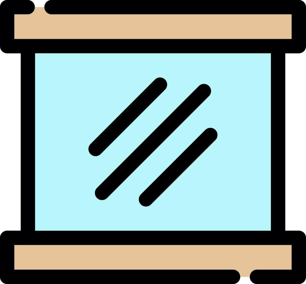 Mirror Creative Icon Design vector