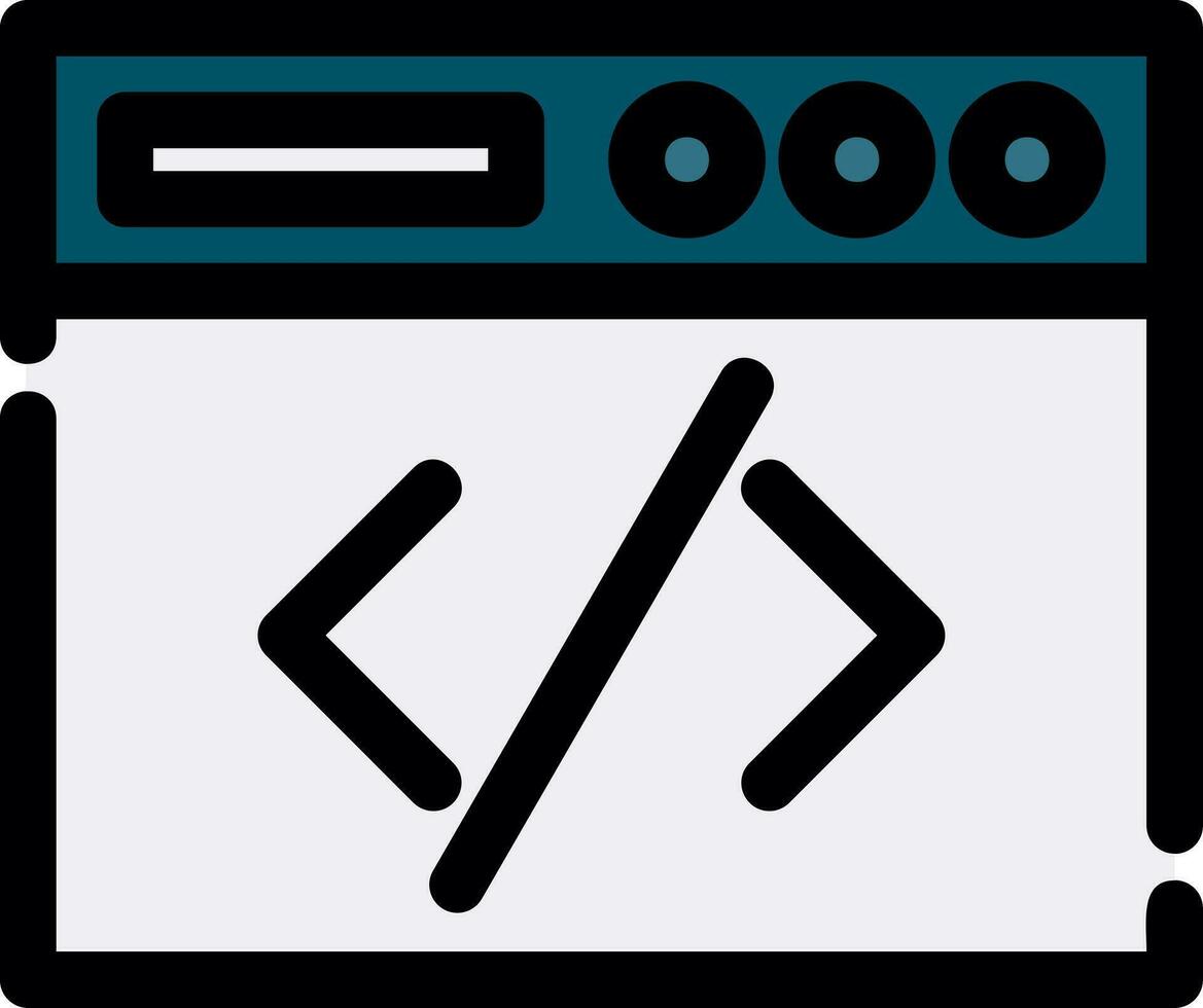 Coding Creative Icon Design vector