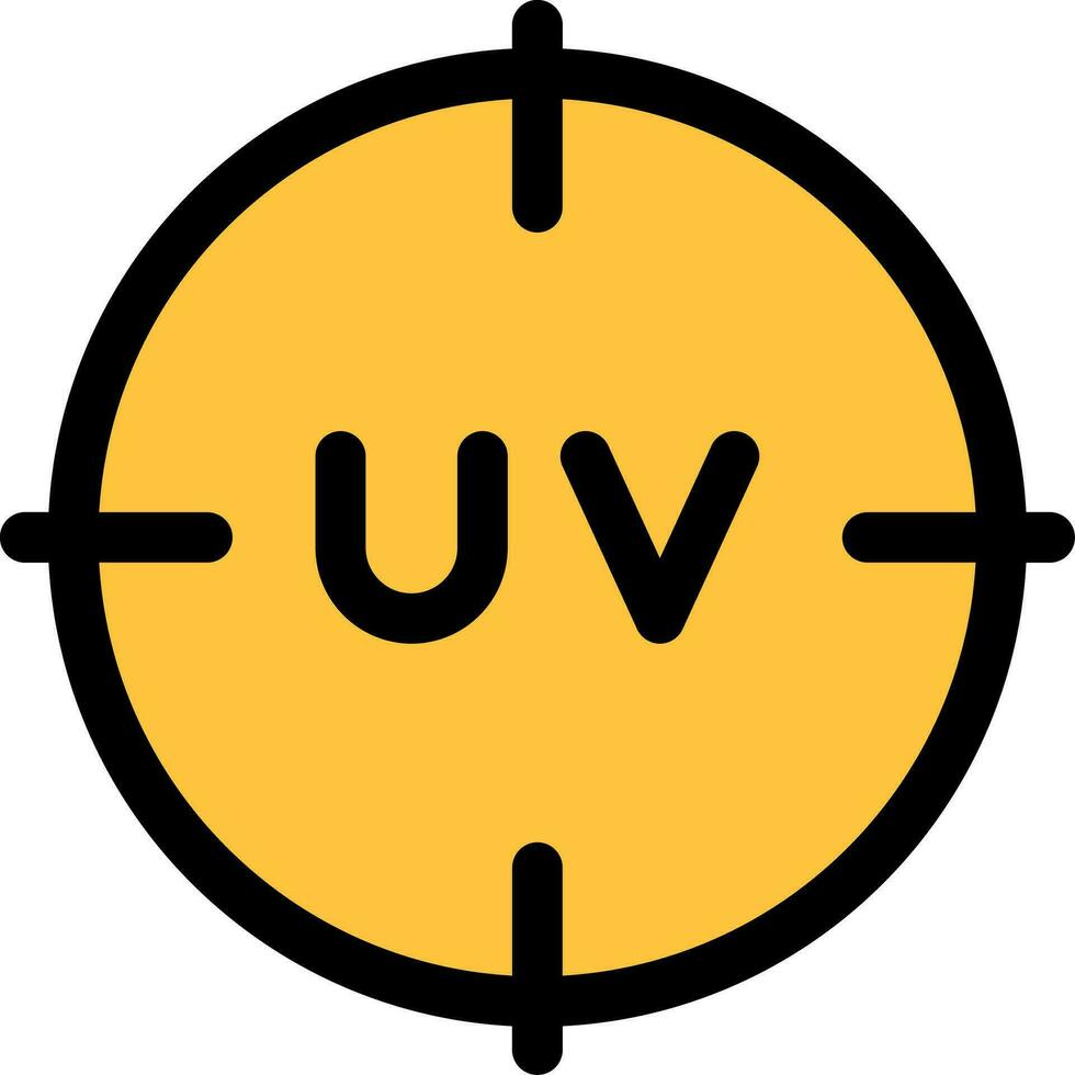 diseño de icono creativo uv vector