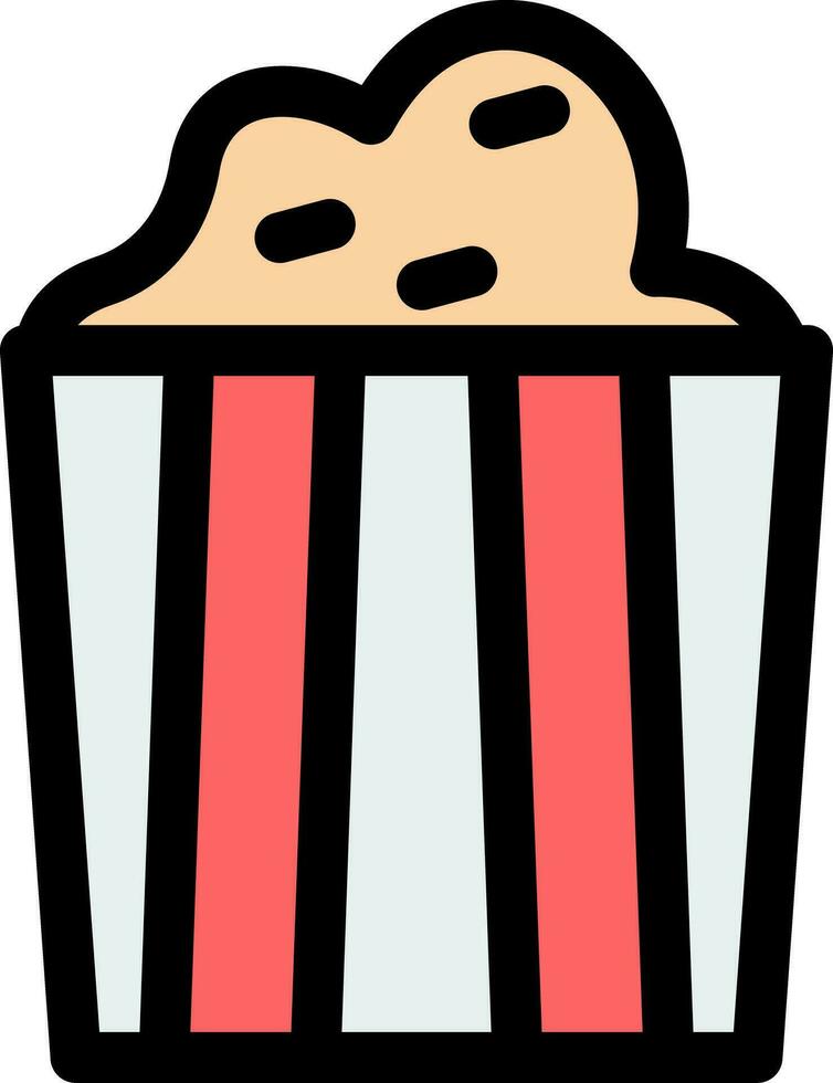 Popcorn Creative Icon Design vector