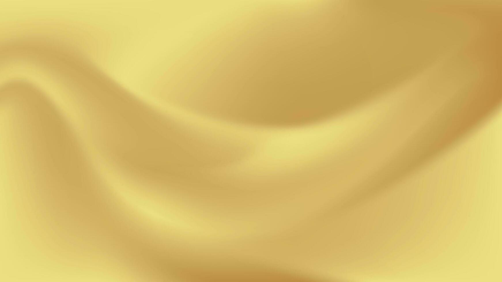 Gold abstract blurred gradient background. Vector illustration.