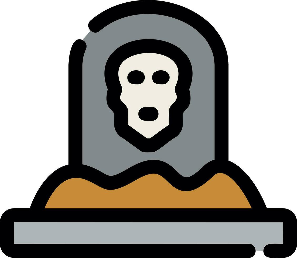 Grave Creative Icon Design vector