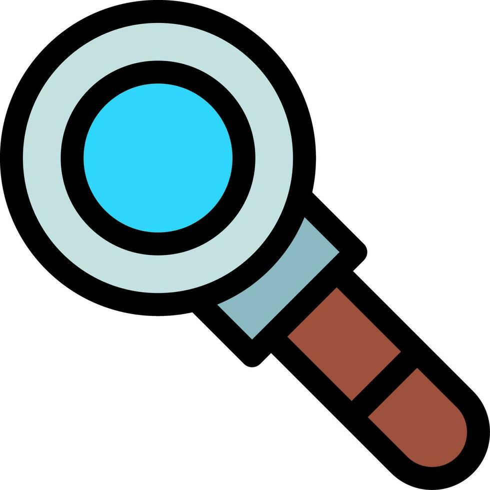 Magnifying Glass Creative Icon Design vector