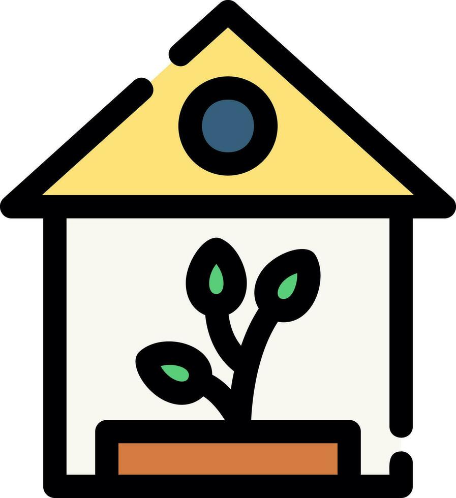 Greenhouse Creative Icon Design vector