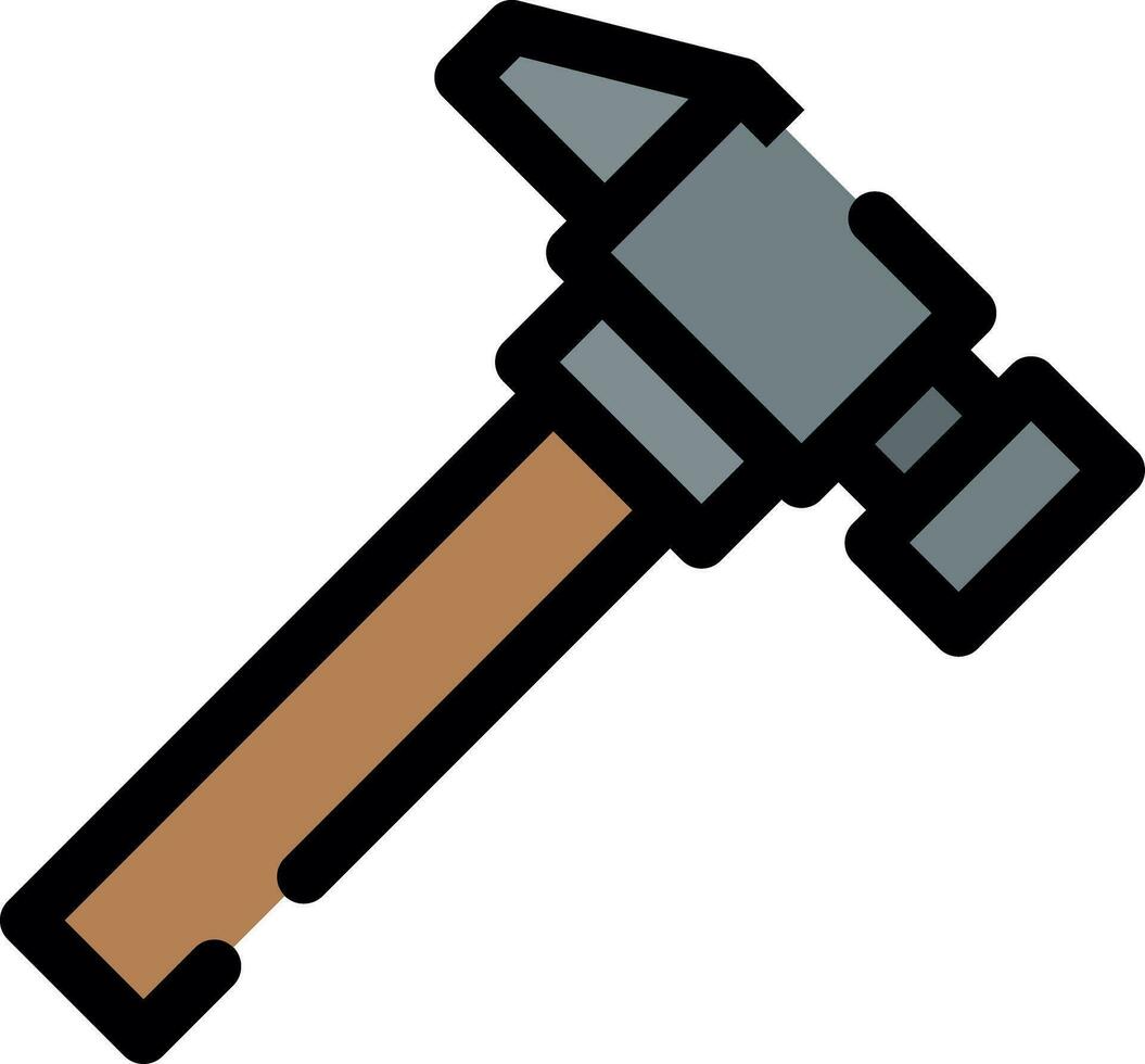 Hammer Creative Icon Design vector