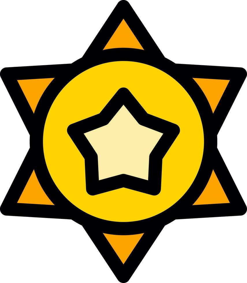 diseño de icono creativo de sheriff vector