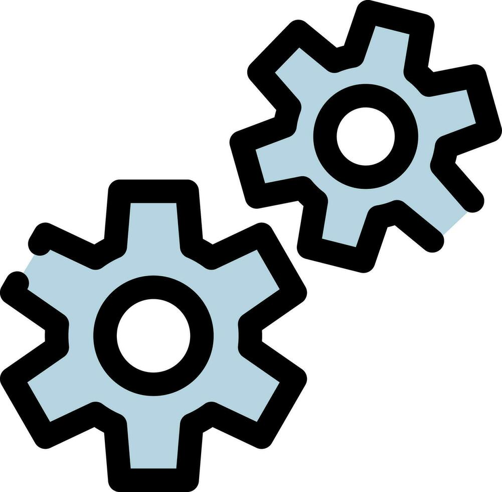 Cogwheels Creative Icon Design vector