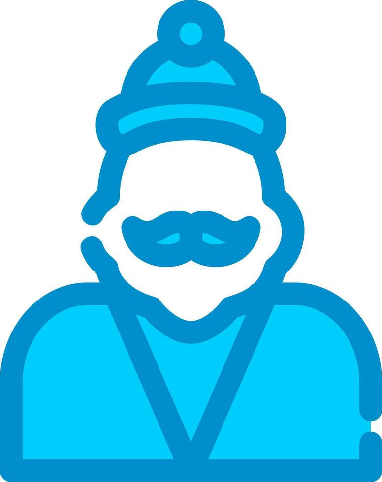 Santa Claus Creative Icon Design vector