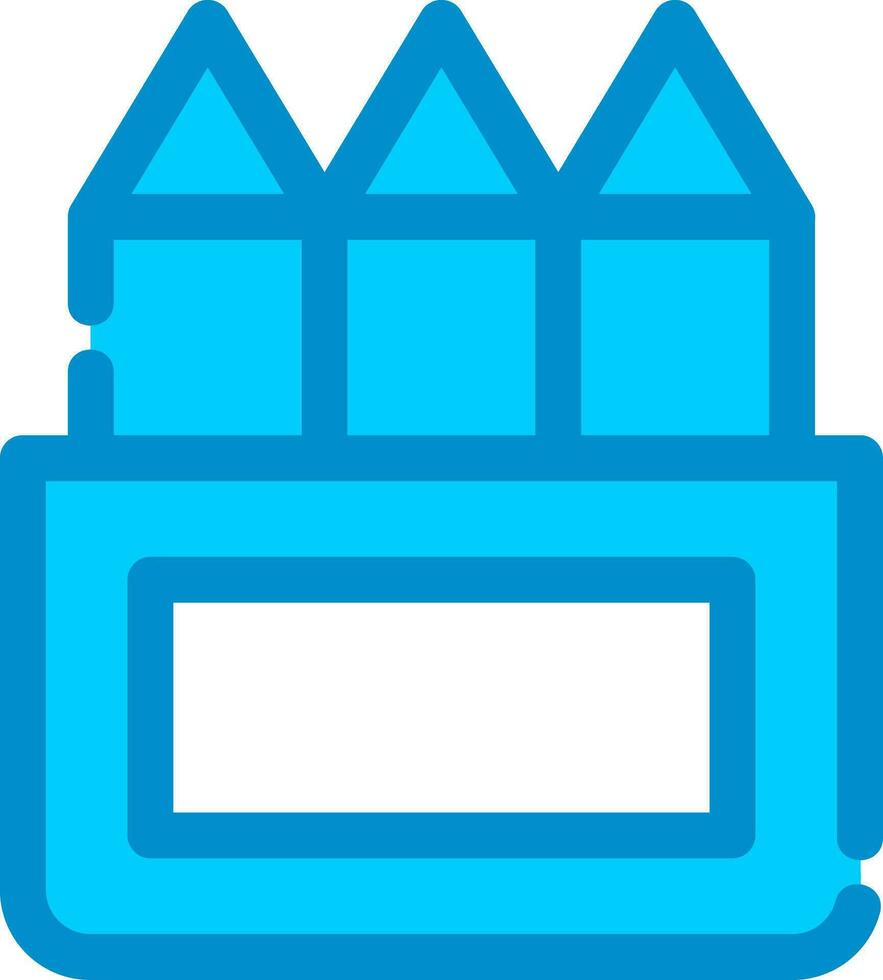 Colored Pencils Creative Icon Design vector