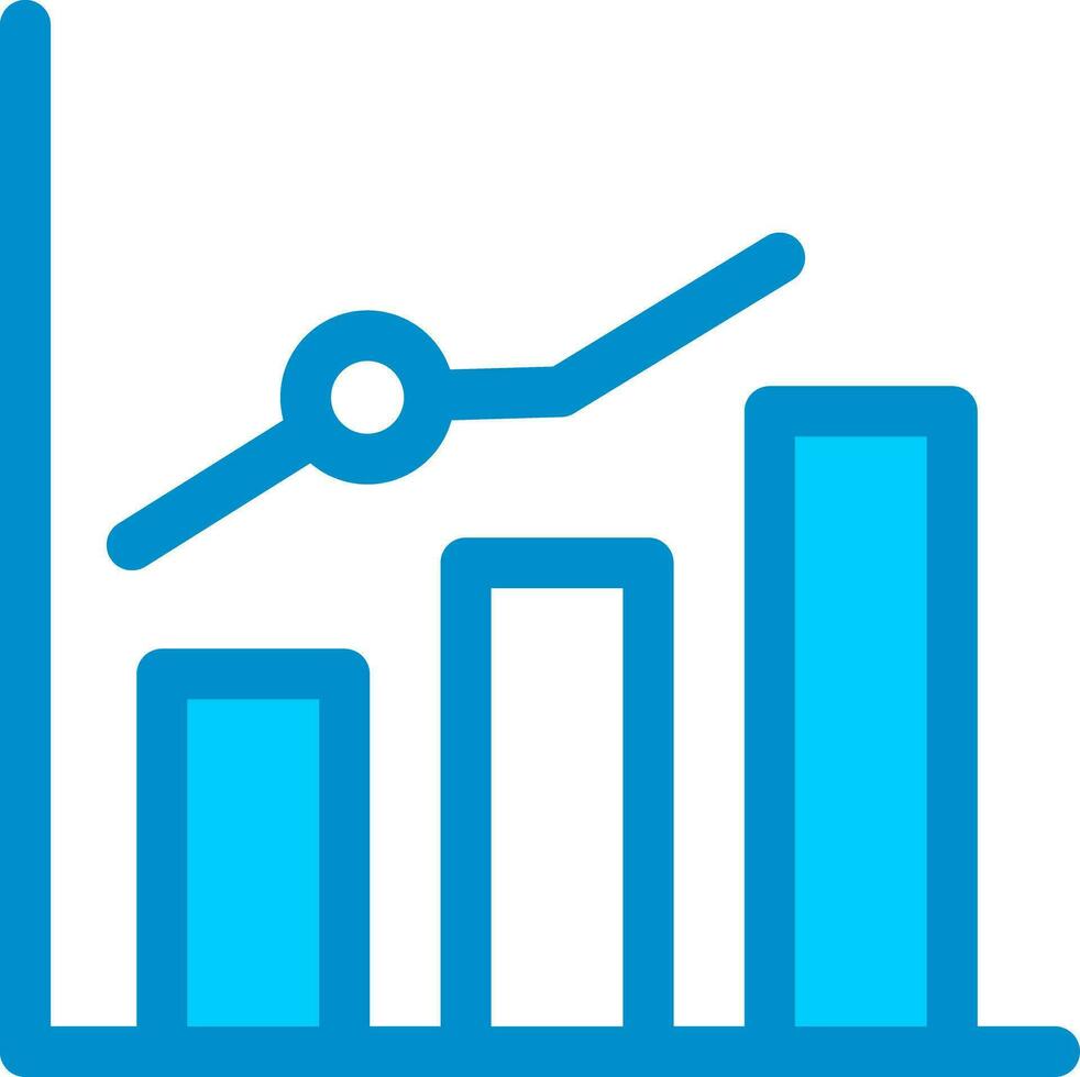 Growth Chart Creative Icon Design vector