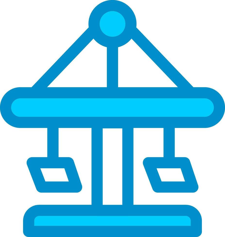 Merry Go Round Creative Icon Design vector