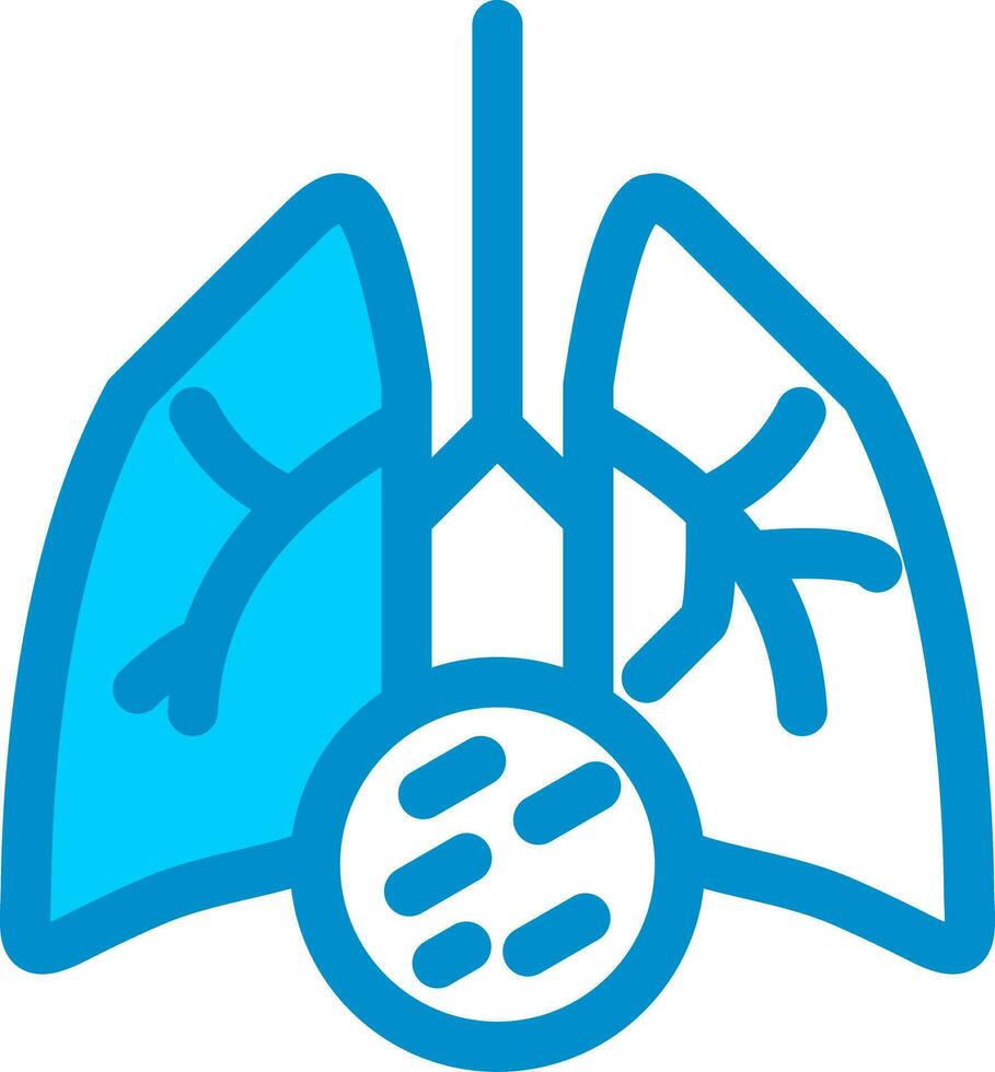 Lung Cancer Creative Icon Design vector