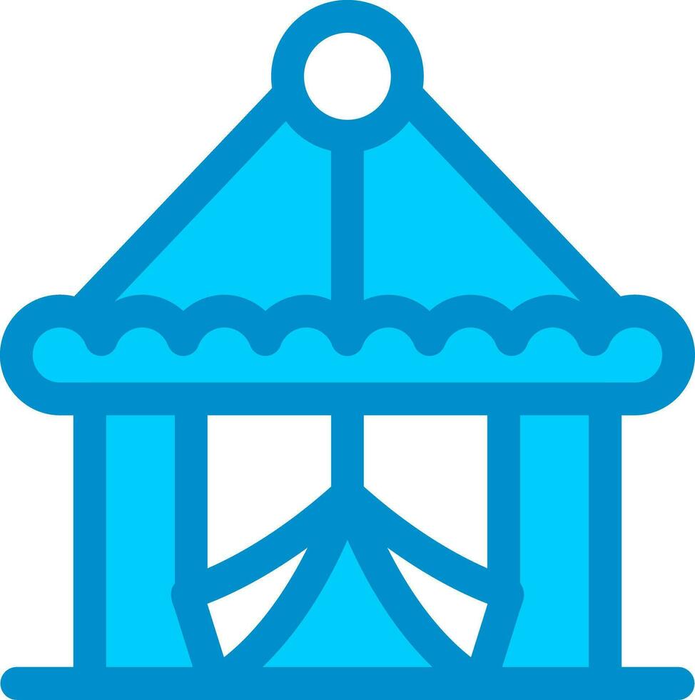 Circus Tent Creative Icon Design vector