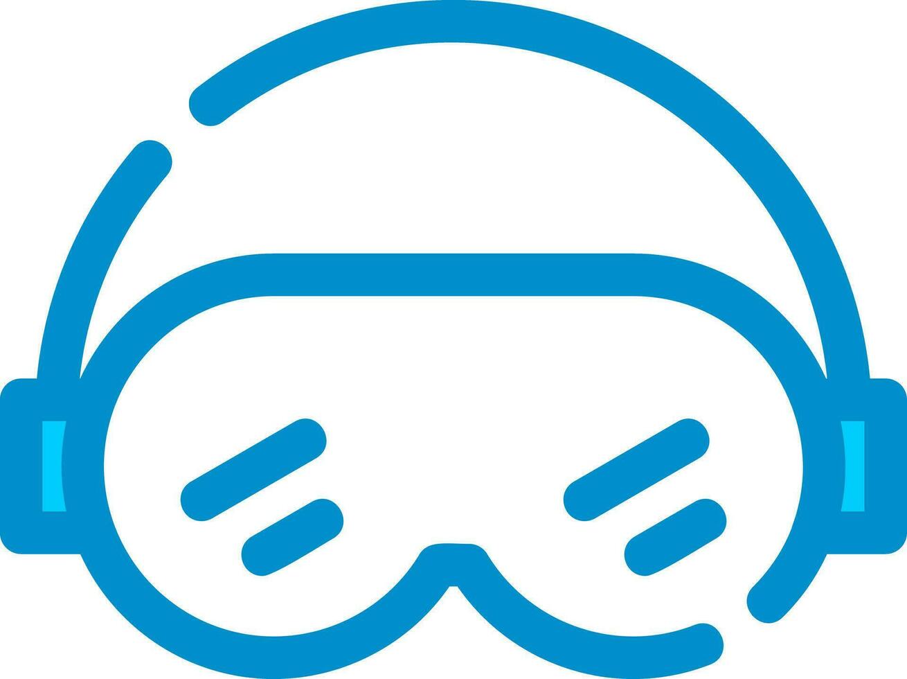 Ski Goggles Creative Icon Design vector